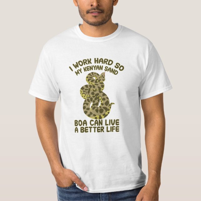 Kenyan Sand Boa quote T-Shirt (Front)