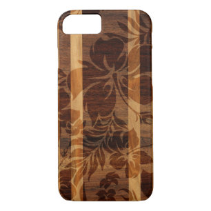 Keokea Beach Faux Wood Surfboard iPhone 8/7 Case
