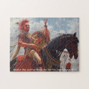 Keokuk, Sac and Fox Native American Chief Jigsaw Puzzle