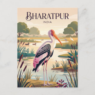 Keoladeo National Park India Postcard