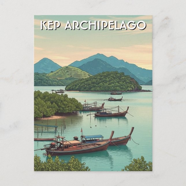 Kep Archipelago Cambodia Postcard (Front)