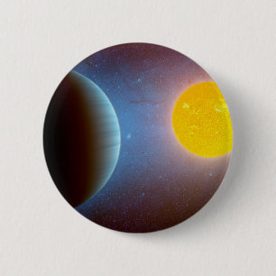 Kepler-10 Star System. 6 Cm Round Badge