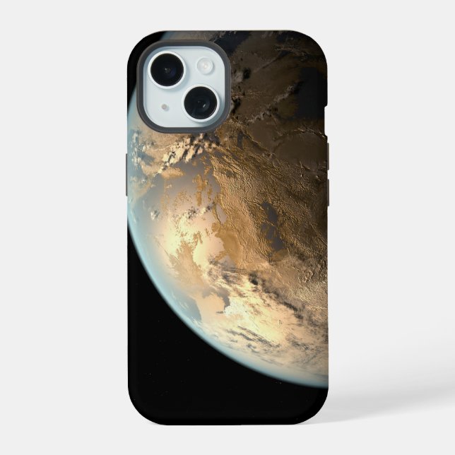 Kepler-186f Orbiting A Distant Star. iPhone 15 Case (Back)