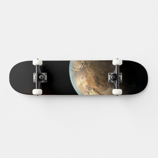 Kepler-186f Orbiting A Distant Star. Skateboard (Horz)