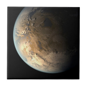 Kepler-186f Orbiting A Distant Star. Tile