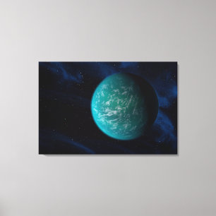 Kepler 22b, An Extrasolar Planet. Canvas Print