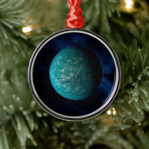 Kepler 22b, An Extrasolar Planet. Metal Tree Decoration
