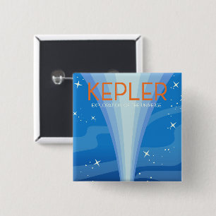 Kepler - Exploration of the Universe 15 Cm Square Badge