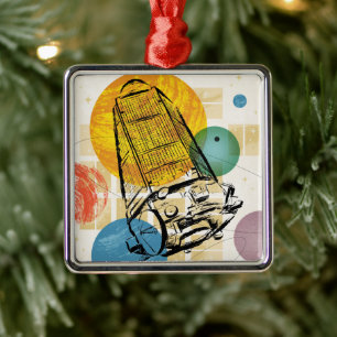 Kepler Space Telescope Poster. Metal Tree Decoration
