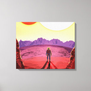 Kepler Space Travel Destination Planet Adventure Canvas Print