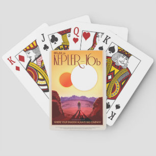 Kepler Space Travel Destination Planet Adventure Playing Cards