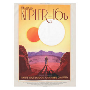 Kepler Space Travel Destination Planet Adventure Tablecloth