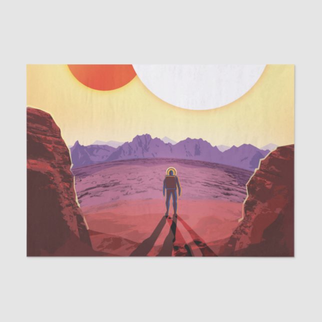 Kepler Space Travel Destination Planet Adventure Tissue Paper (Front)