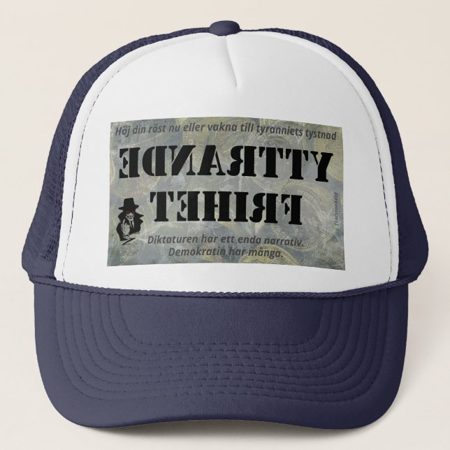 Keps — Yttrandefrihet Trucker Hat (Front)