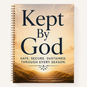 Kept By God: Safe, Secure and Sustained  Notebook