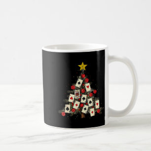 Ker Cards Christmas Tree Gambling Funny Xmas Men  Coffee Mug