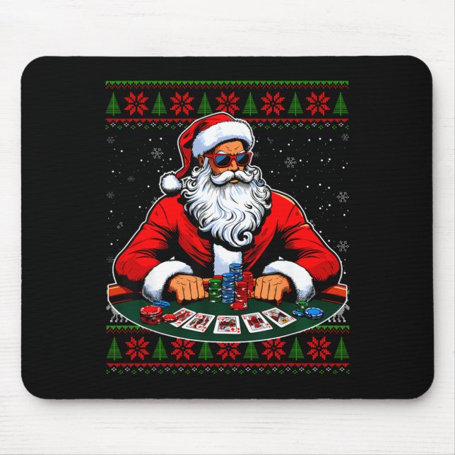 Ker Santa Ker Player Ugly Christmas Sweater Men Wo Mouse Pad (Front)
