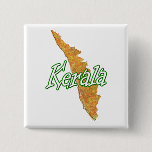 Kerala 15 Cm Square Badge
