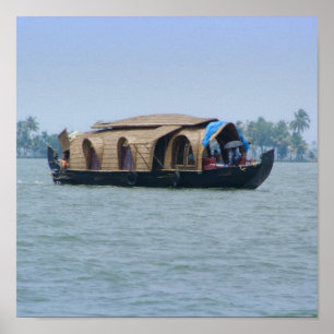 Kerala Houseboat Poster