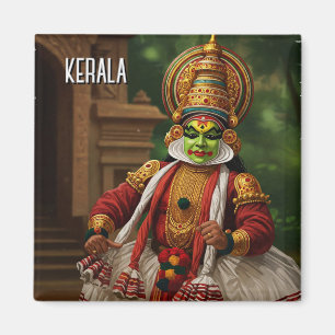 Kerala India Kathakali Performer Travel Magnet