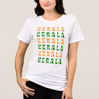 KERALA Text Pattern Tri-Blend Shirt