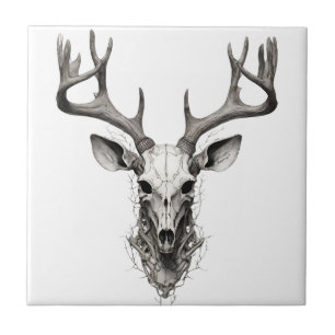Keramikfliese Hirsch Hirschkopf designe Tile