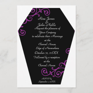 Keranda Ebony (Purple) Wedding Invitation