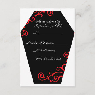 Keranda Ebony (Ruby) RSVP Card