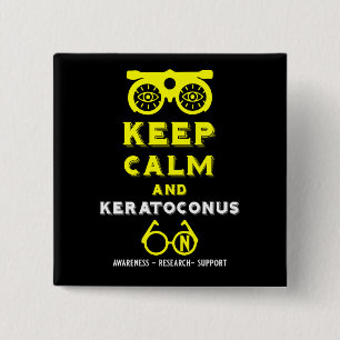 Keratoconus Support And Awareness 15 Cm Square Badge