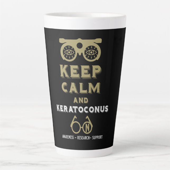 Keratoconus Support And Awareness Latte Mug (Front)