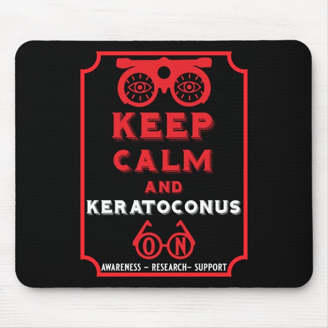 Keratoconus Support And Awareness Mouse Pad (Front)