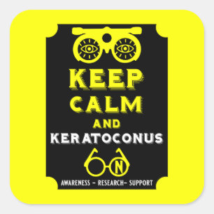 Keratoconus Support And Awareness Square Sticker