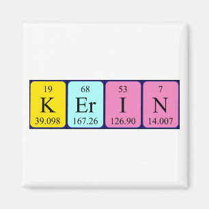 Kerin periodic table name magnet