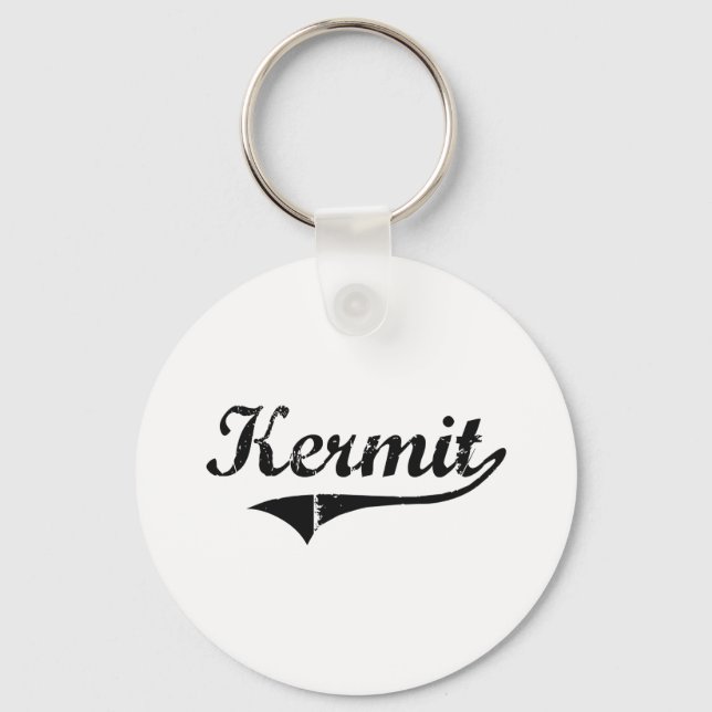 Kermit Classic Style Name Key Ring (Front)