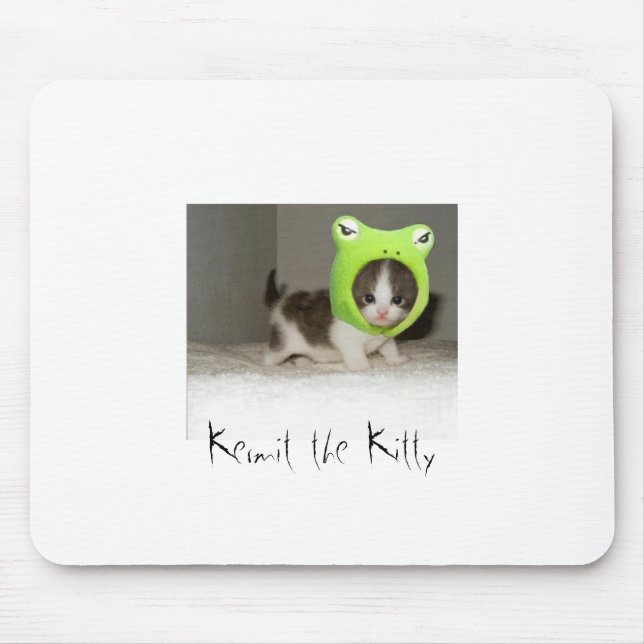 Kermit the Kitty Mouse Pad (Front)
