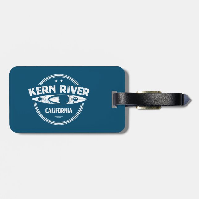 Kern River California Kayaking Luggage Tag (Back Horizontal)