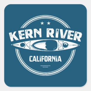 Kern River California Kayaking Square Sticker