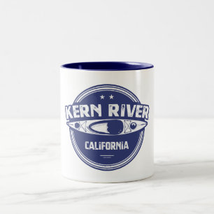 Kern River California Kayaking Two-Tone Coffee Mug