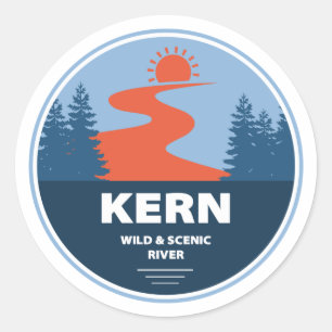 Kern Wild And Scenic River Classic Round Sticker