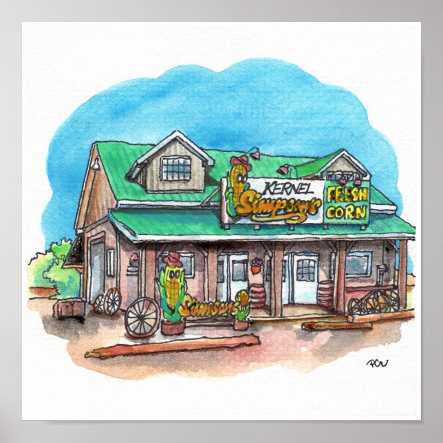 Kernel Simpson's Sweet Corn Poster (Front)