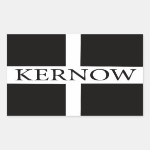 Kernow (Cornwall) flag Rectangular Sticker