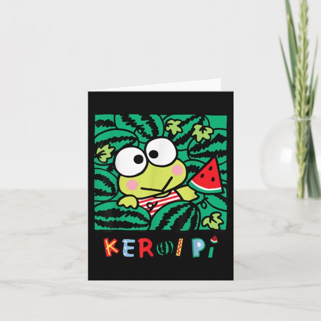 Keroppi Watermelon Summer Fun  Card (Front)