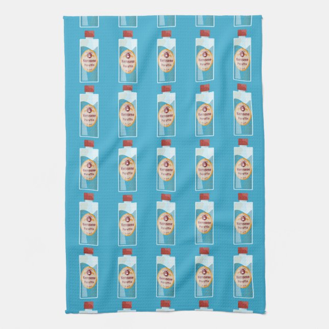 Kerosene Bottle Parffin Tea Towel (Vertical)