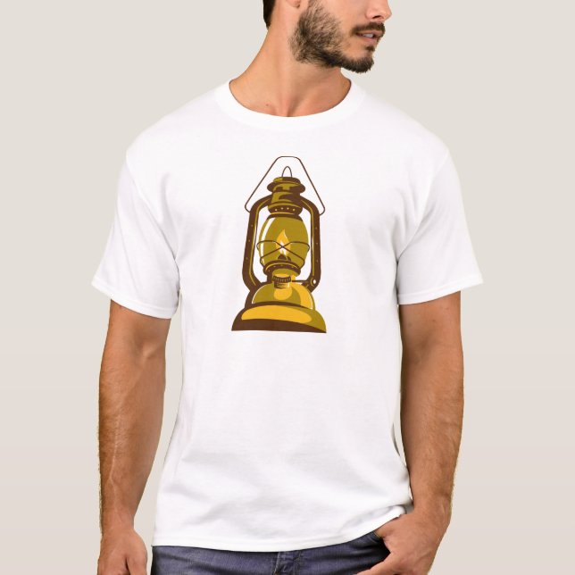kerosene oil lamp retro T-Shirt (Front)