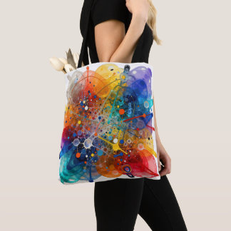 “Kerplopulous” – Abstract Psychedelic Tote Bag