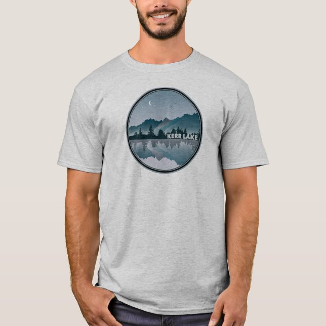 Kerr Lake Virginia North Carolina Reflection T-Shirt (Front)