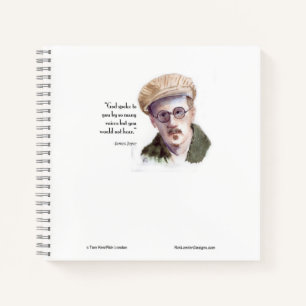 Kerr/London James Joyce & "God Spoke" Quote Notebook
