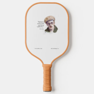 Kerr/London James Joyce & "God Spoke" Quote Pickleball Paddle