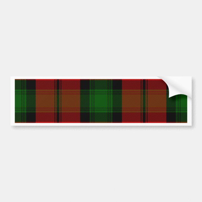Kerr Tartan Bumper Sticker (Front)