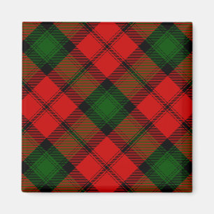 Kerr tartan red green plaid magnet